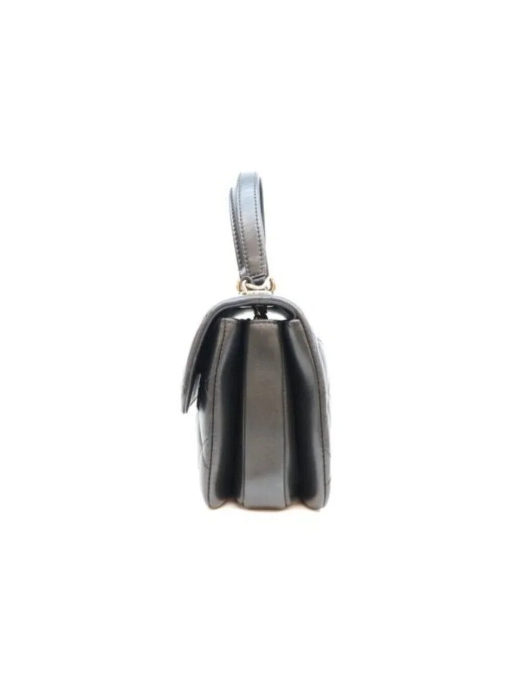 Chanel Black Lamb Gold Trendy CC Mini Top Handle